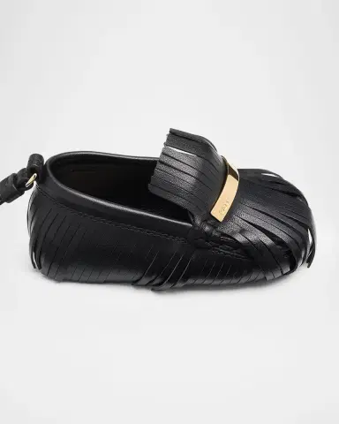 Tod's Fringed Leather Gommino Driving Shoe Bag Charm | Thumbnail 2