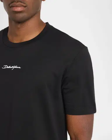 Dolce & Gabbana Men's Cotton Logo Signature T-Shirt | Thumbnail 4 Dolce & Gabbana Men's Cotton Logo Signature T-Shirt | Thumbnail 4