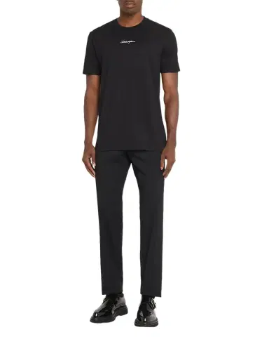 Dolce & Gabbana Men's Cotton Logo Signature T-Shirt | Thumbnail 1 Dolce & Gabbana Men's Cotton Logo Signature T-Shirt | Thumbnail 1