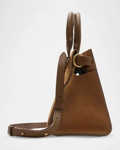 Burberry Cotswolds Mini Suede Tote Bag | Thumbnail 2 Burberry Cotswolds Mini Suede Tote Bag | Thumbnail 2