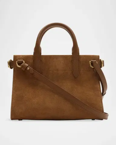 Burberry Cotswolds Mini Suede Tote Bag | Thumbnail 6 Burberry Cotswolds Mini Suede Tote Bag | Thumbnail 6