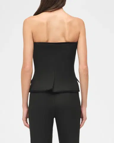 SIMKHAI Cambrie Button-Front Bustier Top | Thumbnail 2