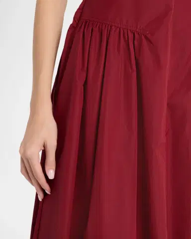 Proenza Schouler White Label Kendal Drop-Waist Technical Cotton Midi Dress | Thumbnail 9 Proenza Schouler White Label Kendal Drop-Waist Technical Cotton Midi Dress | Thumbnail 9