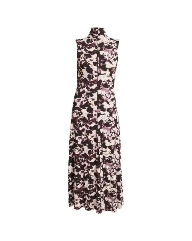 Proenza Schouler White Label Valentina Floral Jersey Turtleneck Midi Dress