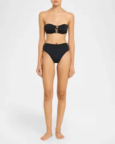 SIMKHAI Tyas Studded High-Waist Bikini Bottoms | Thumbnail 2 SIMKHAI Tyas Studded High-Waist Bikini Bottoms | Thumbnail 2
