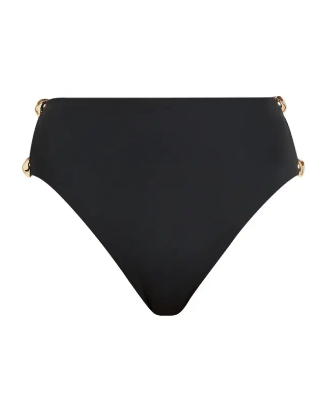 Tyas Studded High-Waist Bikini Bottoms