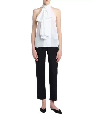 Tom Ford Silk Georgette Neck-Scarf Halter Top | Thumbnail 1 Tom Ford Silk Georgette Neck-Scarf Halter Top | Thumbnail 1