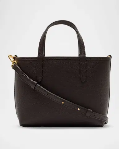 Burberry Mini Reversible Check & Leather Tote Bag | Thumbnail 5 Burberry Mini Reversible Check & Leather Tote Bag | Thumbnail 5