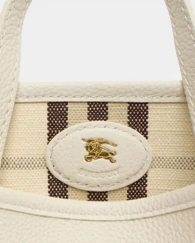 Burberry Mini Reversible Check & Leather Tote Bag | Thumbnail 5 Burberry Mini Reversible Check & Leather Tote Bag | Thumbnail 5