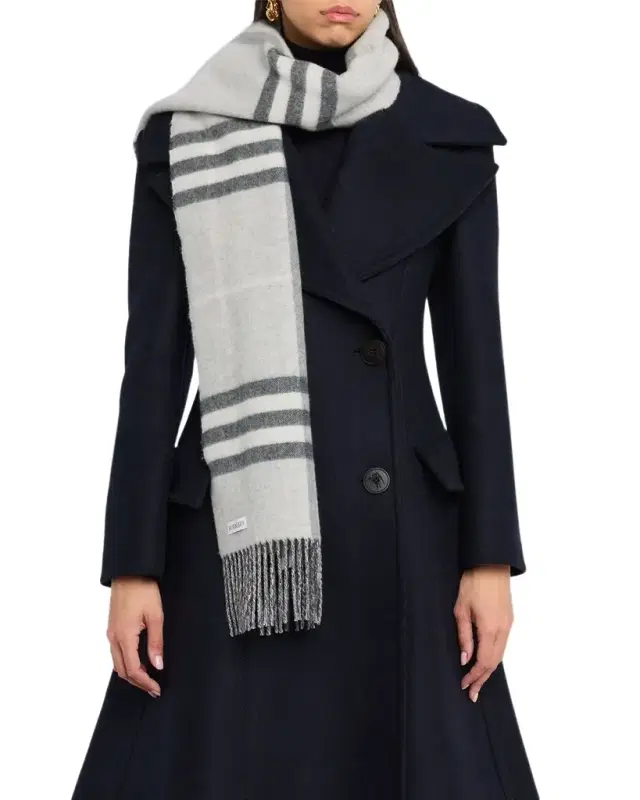 Reversible EKD Check Cashmere Scarf