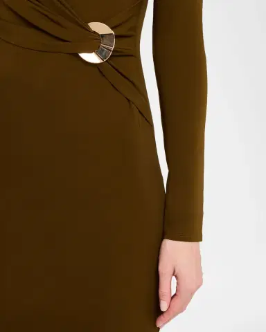Roland Mouret Twisted Drape Long-Sleeve Midi Dress | Thumbnail 5 Roland Mouret Twisted Drape Long-Sleeve Midi Dress | Thumbnail 5