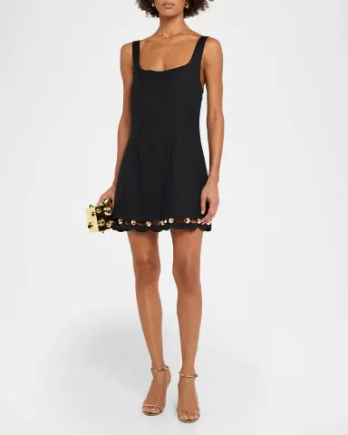 Simkhai Lindley Linen-Blend Sleeveless Mini Dress | Thumbnail 3
