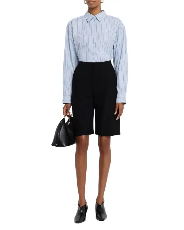 Classic Stripe Button-Front Shirt