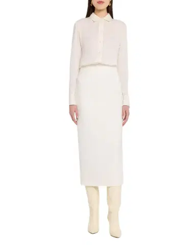 Roland Mouret Crepe Midi Skirt | Thumbnail 1