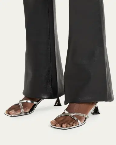 Stella McCartney 65mm Elsa Metallic Sandals | Thumbnail 2 Stella McCartney 65mm Elsa Metallic Sandals | Thumbnail 2