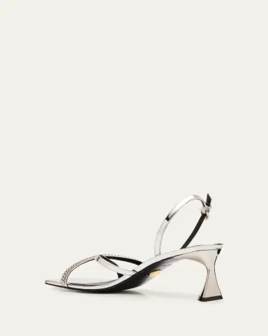 Stella McCartney 65mm Elsa Metallic Sandals | Thumbnail 4 Stella McCartney 65mm Elsa Metallic Sandals | Thumbnail 4
