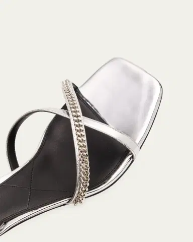 Stella McCartney 65mm Elsa Metallic Sandals | Thumbnail 5 Stella McCartney 65mm Elsa Metallic Sandals | Thumbnail 5