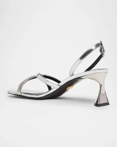 Stella McCartney 65mm Elsa Metallic Sandals | Thumbnail 8 Stella McCartney 65mm Elsa Metallic Sandals | Thumbnail 8