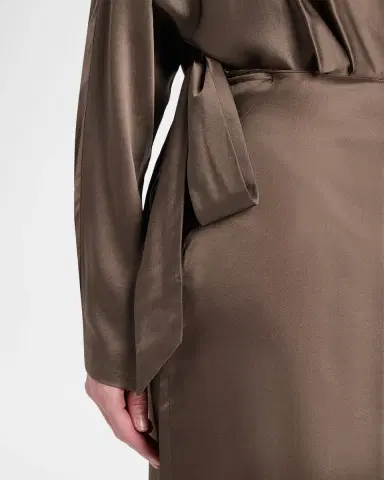 STAUD Phoebe Draped Silk Maxi Dress | Thumbnail 5 STAUD Phoebe Draped Silk Maxi Dress | Thumbnail 5