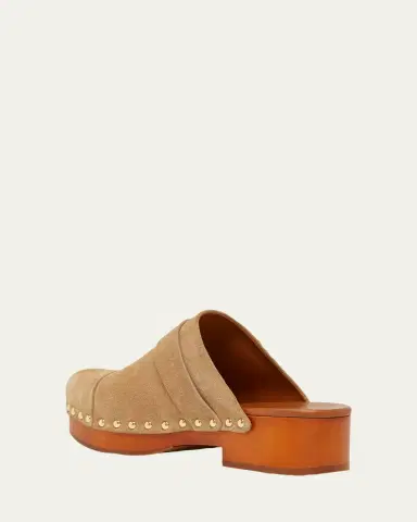 Chloé Jeannette Suede Buckle Clogs | Thumbnail 2