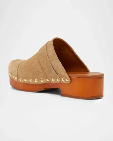 Chloé Jeannette Suede Buckle Clogs | Thumbnail 4