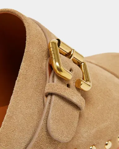 Chloé Jeannette Suede Buckle Clogs | Thumbnail 5