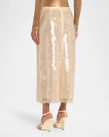 Tanya Taylor Kiah Sequined Midi Skirt | Thumbnail 2 Tanya Taylor Kiah Sequined Midi Skirt | Thumbnail 2