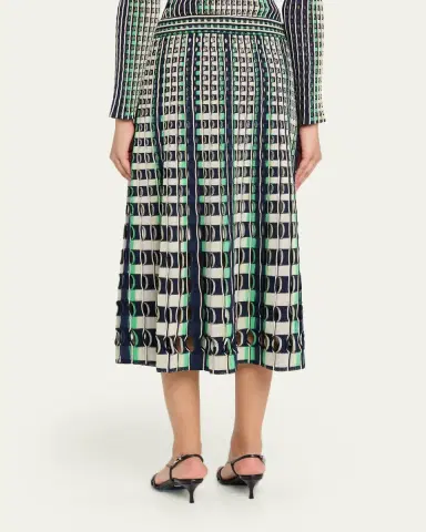 SIMKHAI Drue Openwork Midi Skirt | Thumbnail 3