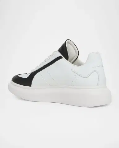 Alexander McQueen Men's Oversized Leather Low-Top Sneakers | Thumbnail 3 Alexander McQueen Men's Oversized Leather Low-Top Sneakers | Thumbnail 3