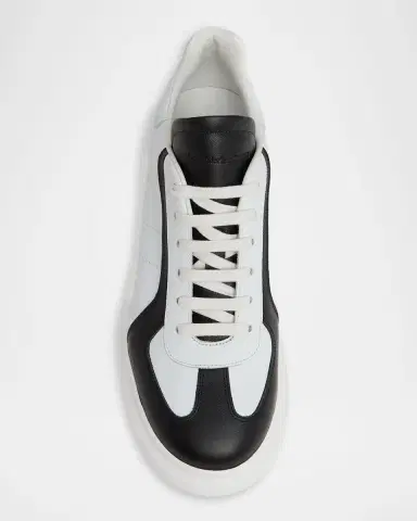 Alexander McQueen Men's Oversized Leather Low-Top Sneakers | Thumbnail 5 Alexander McQueen Men's Oversized Leather Low-Top Sneakers | Thumbnail 5