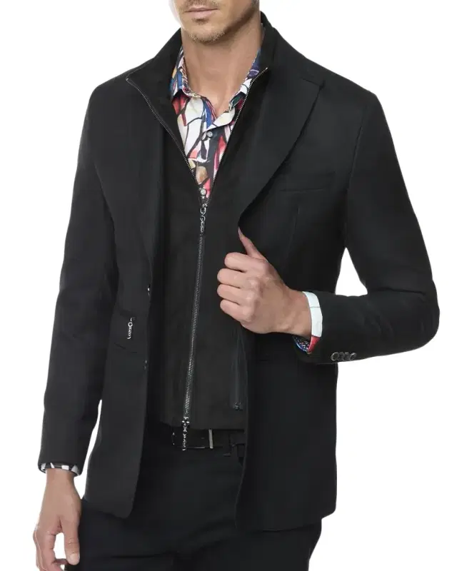 Robert Graham Men 's Jetset Sport Coat with Removable Vest