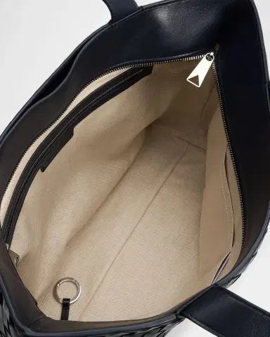 Bottega Veneta Men's Small Intrecciato Leather Zipped Tote Bag | Thumbnail 6 Bottega Veneta Men's Small Intrecciato Leather Zipped Tote Bag | Thumbnail 6