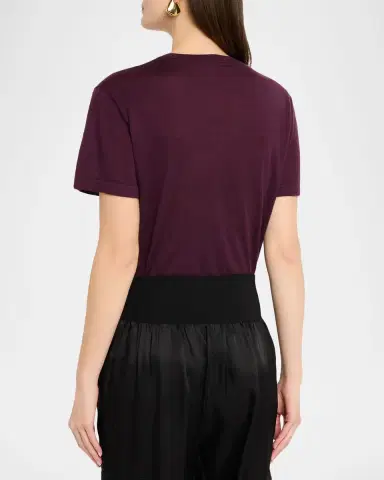 Co Fine Cashmere Knit Short-Sleeve Shirt | Thumbnail 2 Co Fine Cashmere Knit Short-Sleeve Shirt | Thumbnail 2
