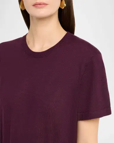 Co Fine Cashmere Knit Short-Sleeve Shirt | Thumbnail 4 Co Fine Cashmere Knit Short-Sleeve Shirt | Thumbnail 4