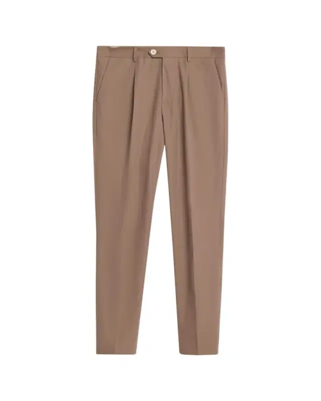 Men's Cotton Classic-Fit Pleated Pants