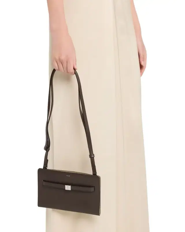 Belted Smooth Leather Crossbody Bag Belted Smooth Leather Crossbody Bag