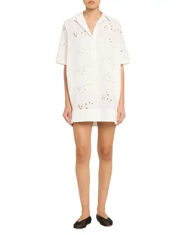 Shan Lili Embroidered Sun Dress Coverup