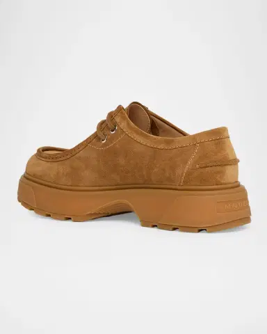 Alexander McQueen Men's Rover Suede Chunky Loafers | Thumbnail 4 Alexander McQueen Men's Rover Suede Chunky Loafers | Thumbnail 4