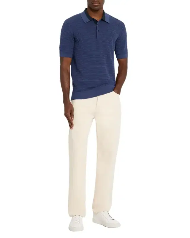 Men 's Structure-Knit Polo Shirt