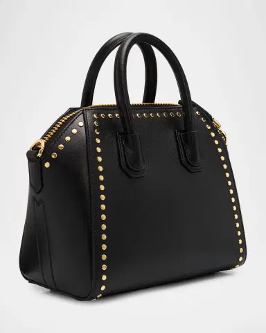 Givenchy Antigona Mini Studded Top-Handle Bag in Box Leather | Thumbnail 2 Givenchy Antigona Mini Studded Top-Handle Bag in Box Leather | Thumbnail 2