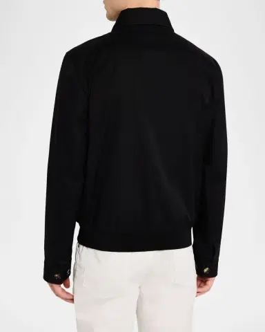 Brunello Cucinelli Men's Water-Resistant Shirt Jacket | Thumbnail 2 Brunello Cucinelli Men's Water-Resistant Shirt Jacket | Thumbnail 2