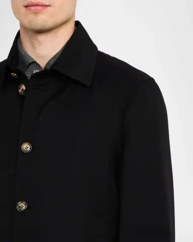Brunello Cucinelli Men's Water-Resistant Shirt Jacket | Thumbnail 4 Brunello Cucinelli Men's Water-Resistant Shirt Jacket | Thumbnail 4