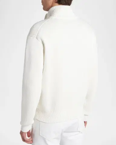 Tom Ford Men's Cotton and Silk Knit Cardigan | Thumbnail 2 Tom Ford Men's Cotton and Silk Knit Cardigan | Thumbnail 2