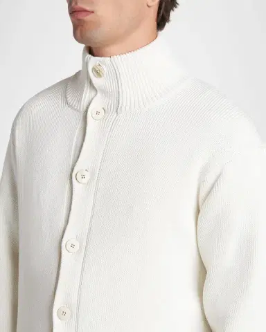 Tom Ford Men's Cotton and Silk Knit Cardigan | Thumbnail 4 Tom Ford Men's Cotton and Silk Knit Cardigan | Thumbnail 4