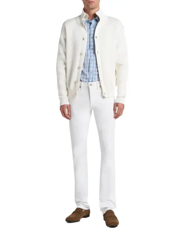 TOM FORD Men 's Cotton and Silk Knit Cardigan