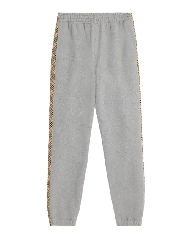 Men 's Check Trim Cotton Jogging Pants