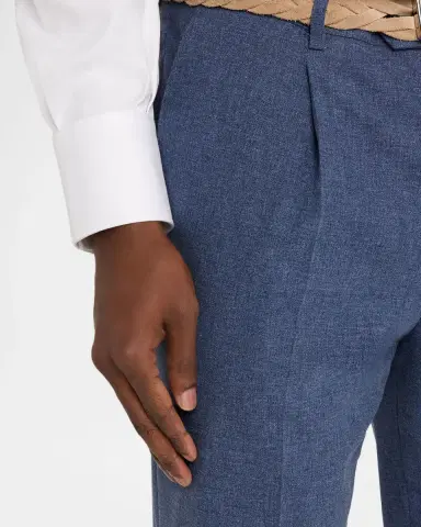 Brunello Cucinelli Men 's Tailored-Fit Pleated Trousers | Thumbnail 5 Brunello Cucinelli Men 's Tailored-Fit Pleated Trousers | Thumbnail 5