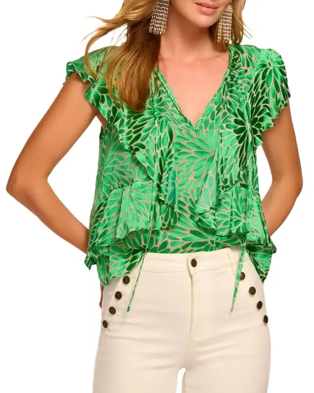 Julianne Floral Ruffle Blouse