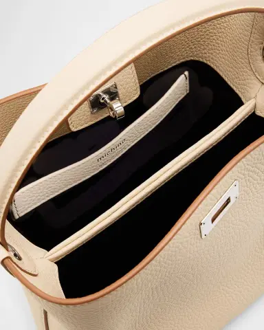 Michino Paris Odeon Mini Leather Bucket Bag | Thumbnail 3