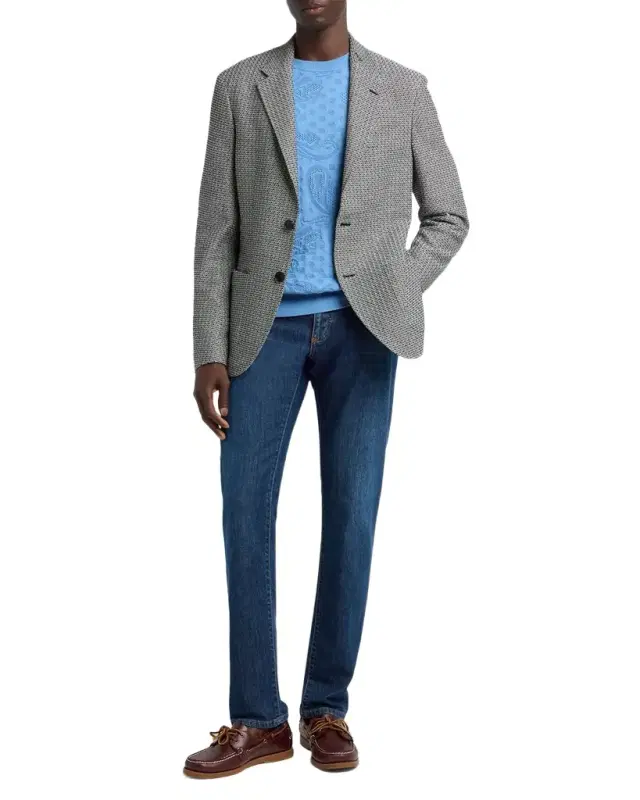 Men 's Roma Jacquard Single-Breasted Sport Coat